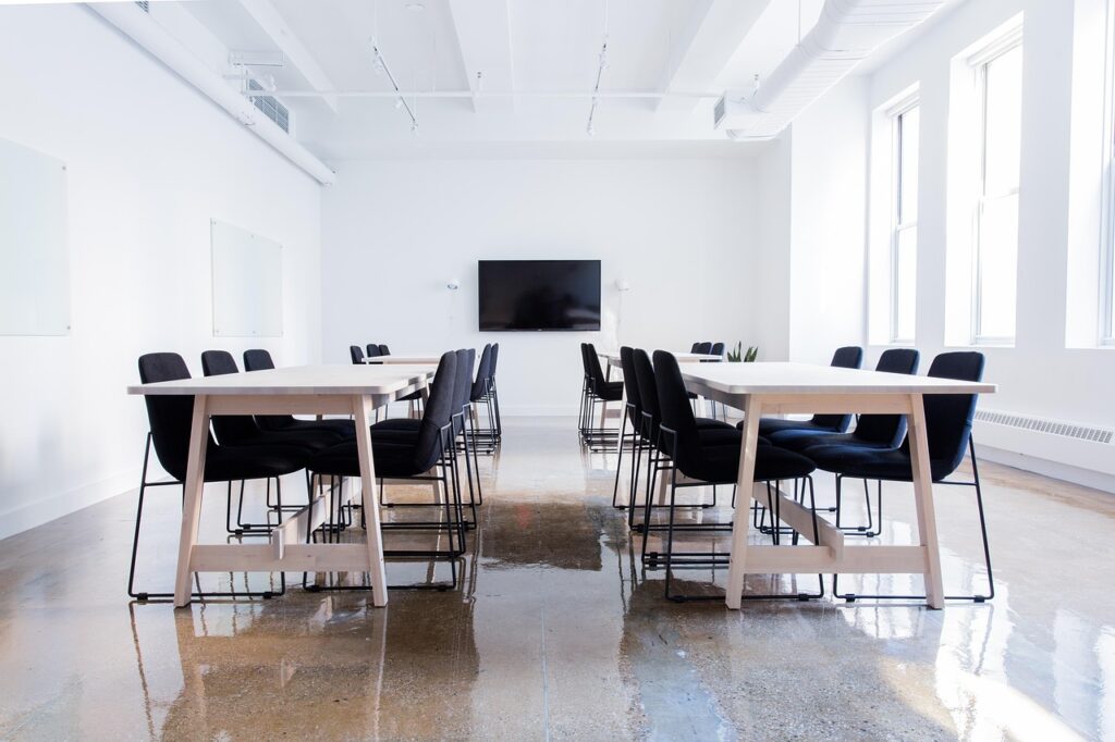 chairs, conference room, empty, indoors, tables, monitor, furniture, interior design, interior decoration, minimalist, minimalistic, conference room, conference room, conference room, conference room, conference room, furniture, furniture, interior design, interior design, interior design